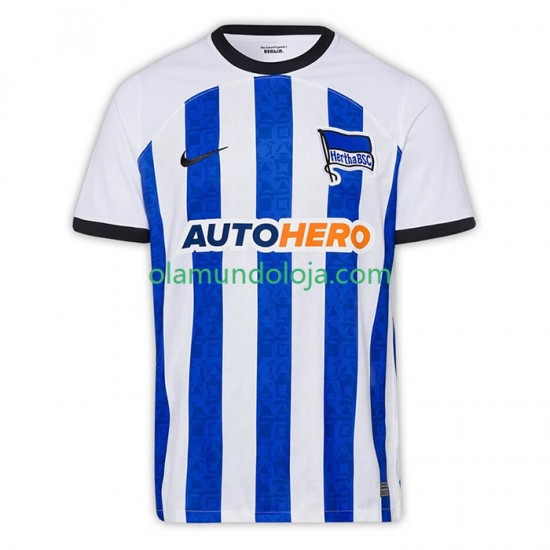 Camisola Hertha BSC Homem Equipamento Primeiro 2022-2023 Manga Curta